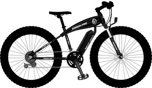 气候家居产品ep - 001年爱迪生胖男孩铝合金电动自行车、黑色