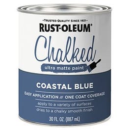 用粉笔超哑光漆,沿海蓝色,30-oz。