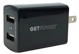Getpower®碗30 - 2.4安培Etl认证Ac双Usb适配器